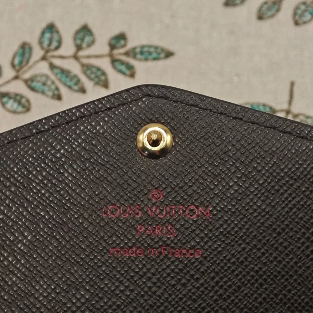 Louis Vuitton Brown and Black Checkered Wallet